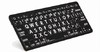 LogicKeyboard Bluetooth IOS, Hvid på Sort