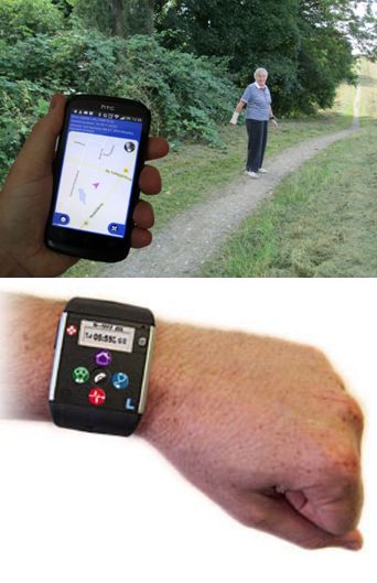 GPS Care Tracker til opsporing af demente (armbåndsur) fra Mundi Care ApS - Hjælpemiddelbasen