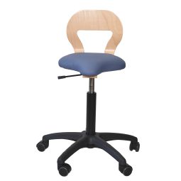 Lænde Ergoret Arbejdsstol, ergonomisk m/lændestøtte, m/gas 35-54 cm
