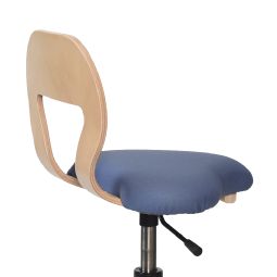 Lænde Ergoret Arbejdsstol, ergonomisk m/lændestøtte, m/gas 35-54 cm