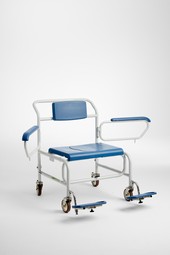 Bariatrisk Badetoiletstol med hjul - op til 325 kg