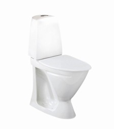 Ifö Sign toilet højmodel med lukket S-lås, til skruemontering