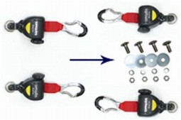 Unwin Quattro-Quick 4 pkt Kørestolsfasts