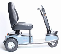 Maxi 2000  - eksempel fra produktgruppen elkørestole, manuel styring, klasse c (primært til udendørs brug)