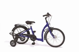 3-18 2-hjulet special cykel med støttehjul
