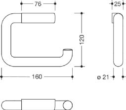 HEWI Toiletrulleholder