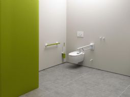 HEWI Klapbart støttegreb - duo (950-serien) - klik for at se billedet i fuld størrelse - åbner i nyt vindue HEWI Klapbart støttegreb - duo (950-serien)