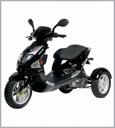 PGO Trike TR3-50  - eksempel fra produktgruppen trehjulede knallerter og motorcykler