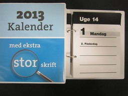 Kalender i A5 ringbind  - eksempel fra produktgruppen kalendere og tidsplaner i papirformat