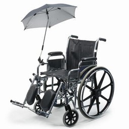 Paraply til kørestol/rollator