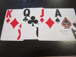 Spillekort med store symboler. SUPER JUMBO  - eksempel fra produktgruppen kortspil