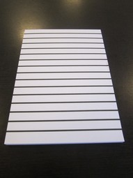 Skriveblok med kraftige linier A5  - eksempel fra produktgruppen svagsynspapir