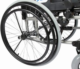 Komplet enhåndsdrift hjulsæt  - eksempel fra produktgruppen manøvrerings- og betjeningssystemer til kørestole