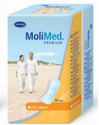 MoliMed  - eksempel fra produktgruppen engangsindlægsbleer til voksne, let urininkontinens