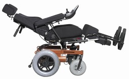 Eldreven komfortkørestol, med 2 el-funktioner