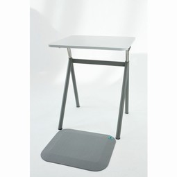 StandUp skolebord / elevbord lysgrå laminat ståmåtte