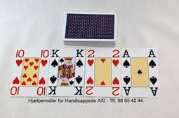 Svagsynskort, opti bridge/poker m/billedkort