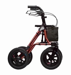 Offroad rollator med kraftige gummihjul - Dietz Taima XC