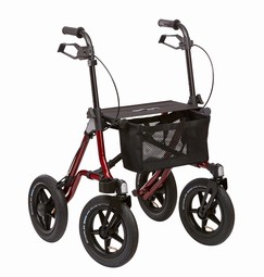 Offroad rollator med kraftige gummihjul - Dietz Taima XC