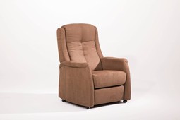 Hvilestol med løft - stå op hjælp, brun