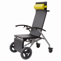 TAXELO Transportstol  - eksempel fra produktgruppen manuelle hjælpermanøvrerede transitkørestole uden sædetilt