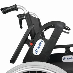 Aluminiums kørestol med regulérbart ryglæn