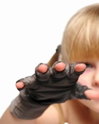 Padycare sølvtekstil - børnehandsker med og uden fingerspidser