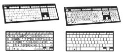 Braille/PC Tastatur  - eksempel fra produktgruppen punktskrifttastaturer