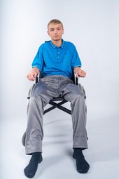Polo t-shirt til kørestolsbrugere