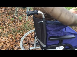 Kørestolspose i varm mikrofiber