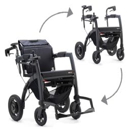 Rollz Motion Electric  - eksempel fra produktgruppen rollatorer med 4 hjul, skubbes