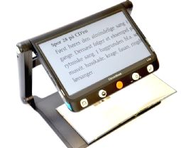 CloverBook  - eksempel fra produktgruppen håndholdte billedforstørrende videosystemer med integreret skærm (cctv)