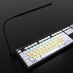 Ordblinde tastatur inkl. lampe