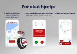 Alarmapp med tilkoblet tryghedsknap