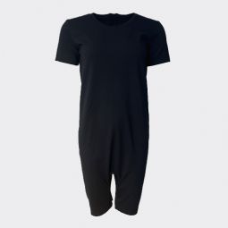 Bodystocking med korte ben/ærmer og lynlås i ryg/ben