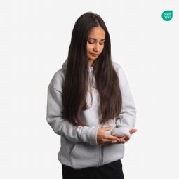 Hugz Heavy Tyngdehoodie, Lynlås - BØRN