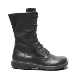 New Feet lang damestøvle med lynlås og snøre