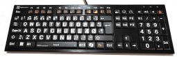 LogicKeyboard NERO Slimline tilgængeligheds-tastatur - klik for at se billedet i fuld størrelse - åbner i nyt vindue LogicKeyboard NERO Slimline tilgængeligheds-tastatur