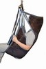 Flexible sit-on full back sling with headrest