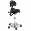 Jumper Saddle Chair with foot adjustment and backrest Jumper Saddle Chair with foot adjustment and backrest