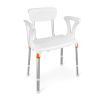 Classic bath chair with armrests and backrest