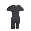 Black bodystocking for children with zippers