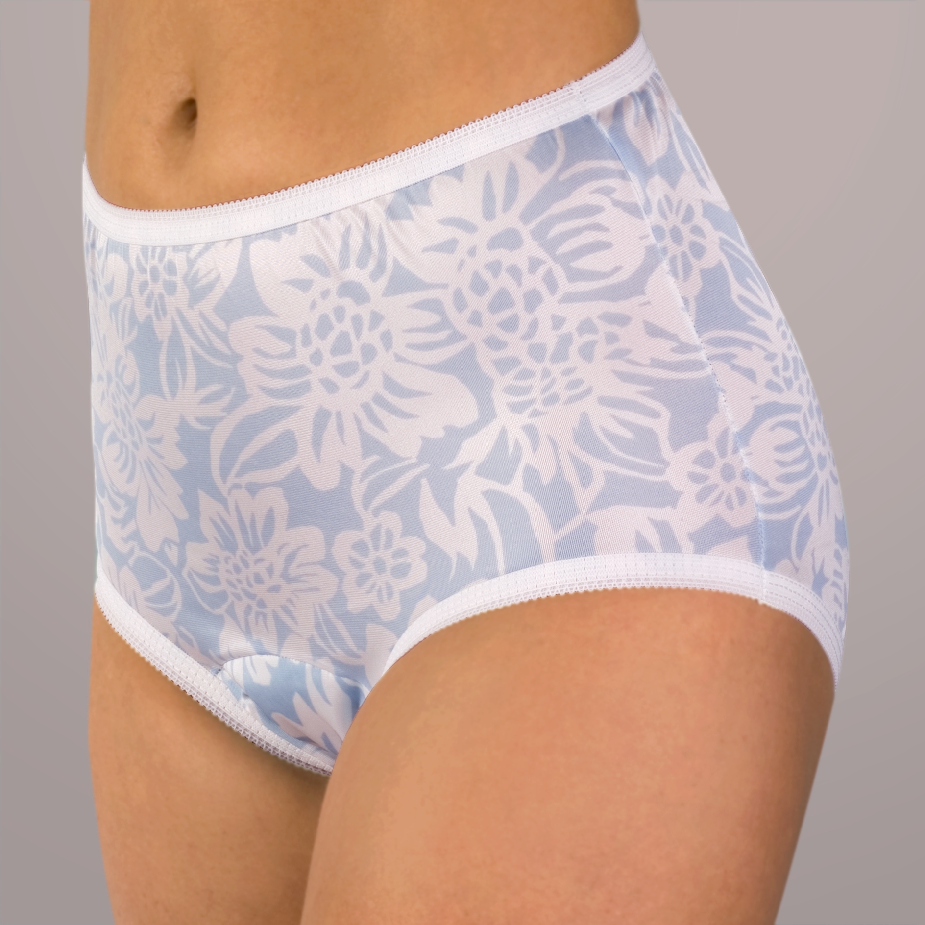 Wearever floral fancy incontinence panties from www.dryp.shop - AssistData