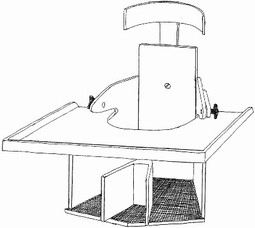 Hjørnestol bord  - example from the product group lap trays for wheelchairs