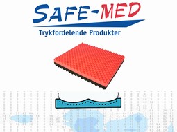 SAFE Med pressure relief seat cushion no.104 PINK-GREY,use up to 125kg
