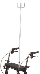 IV pole for walker