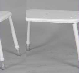 Shower chair, height adjustable - click to see picture in full size - opens new window Shower chair, height adjustable
