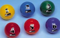 Balls with numbers  - example from the product group balls for playing