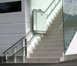 Stairlift - Stepless  - example from the product group stairlifts with platform