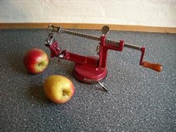 Manual apple peeler